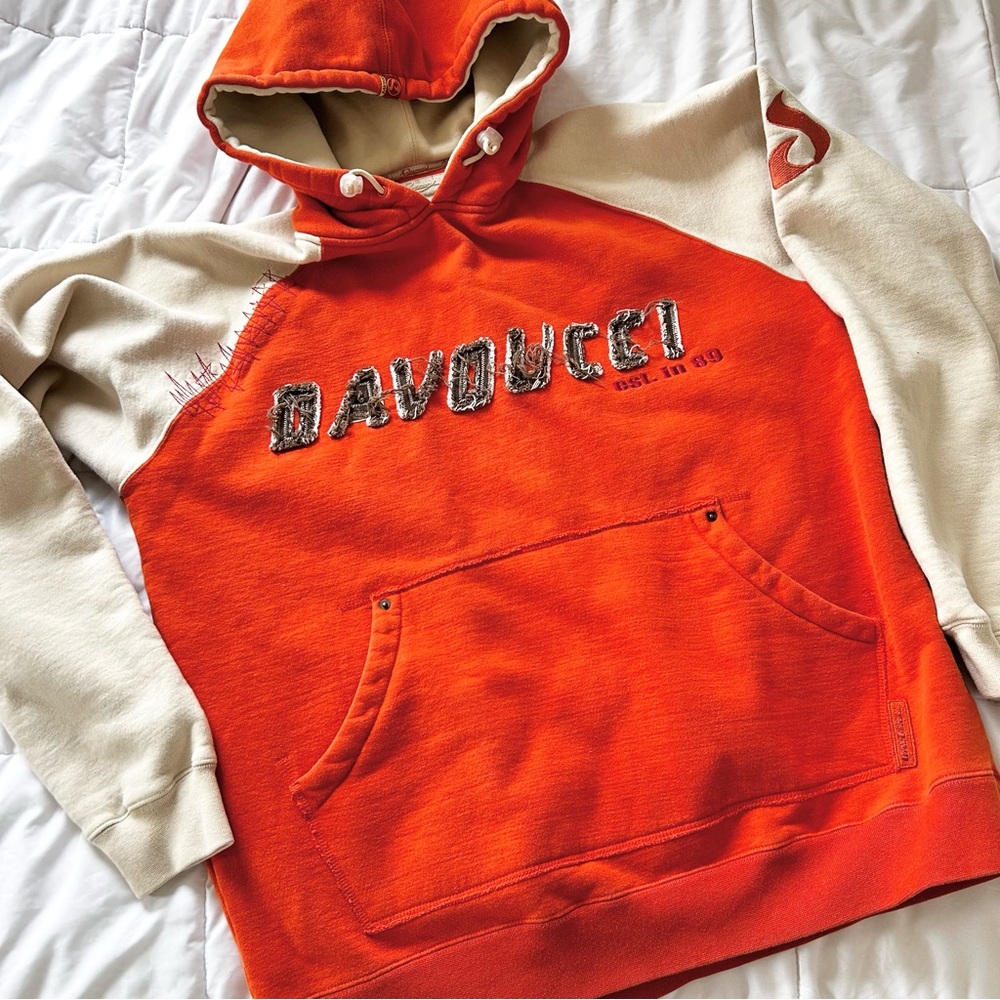 Vintage Y2K Davoucci hoodie sweatshirt hip hop rap